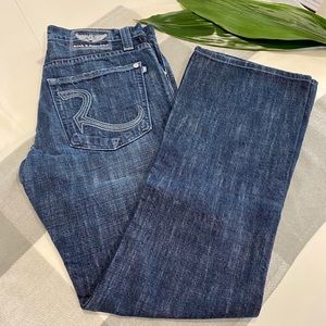 Rock & Republic Bootcut Henley Distressed Jeans